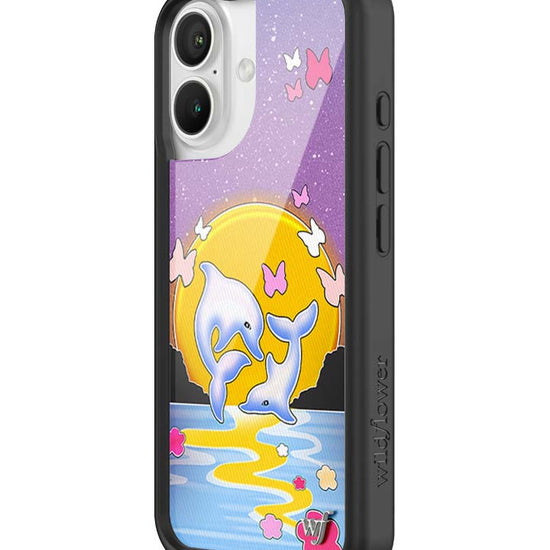 Wildflower iPhone case 16 Dolphin Sunset Animals Cute