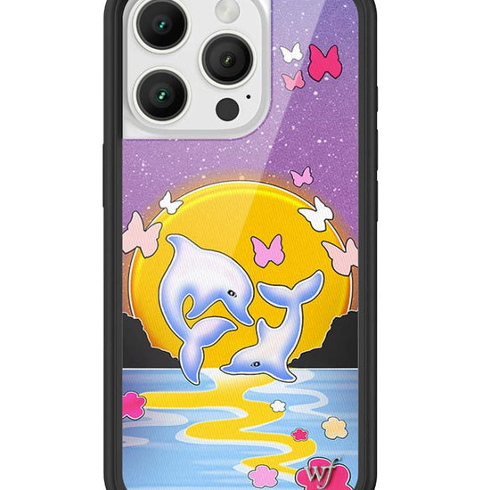 Wildflower iPhone case 16 Pro Dolphin Sunset Animals Cute