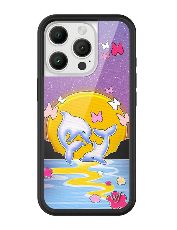 Wildflower iPhone case 16 Pro Dolphin Sunset Animals Cute