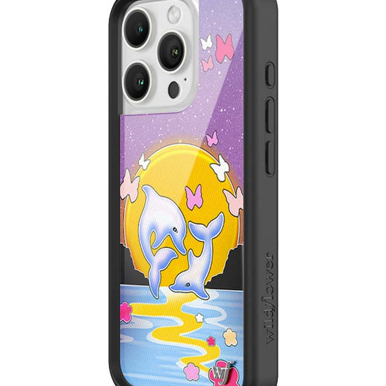 Wildflower iPhone case 16 Pro Dolphin Sunset Animals Cute