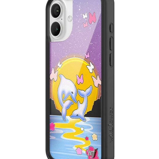 Wildflower iPhone case 16 Plus Dolphin Sunset Animals Cute