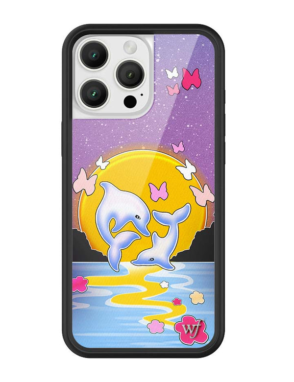 Wildflower iPhone case 16 Pro Max Dolphin Sunset Animals Cute