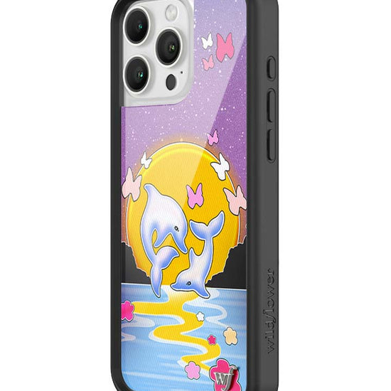 Wildflower iPhone case 16 Pro Max Dolphin Sunset Animals Cute
