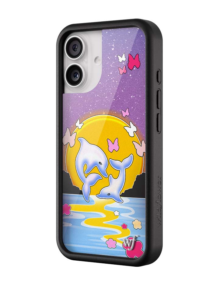 Wildflower iPhone case 17 Dolphin Sunset Animals Cute