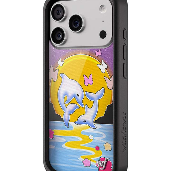 Wildflower iPhone case 17 Pro Dolphin Sunset Animals Cute