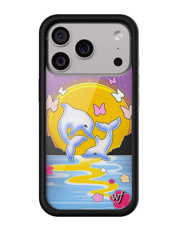 Wildflower iPhone case 18 Pro Dolphin Sunset Animals Cute