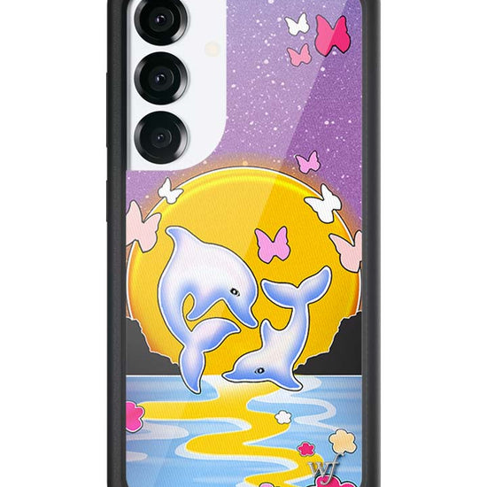 Wildflower Galaxy S25 case Dolphin Sunset Animals Cute