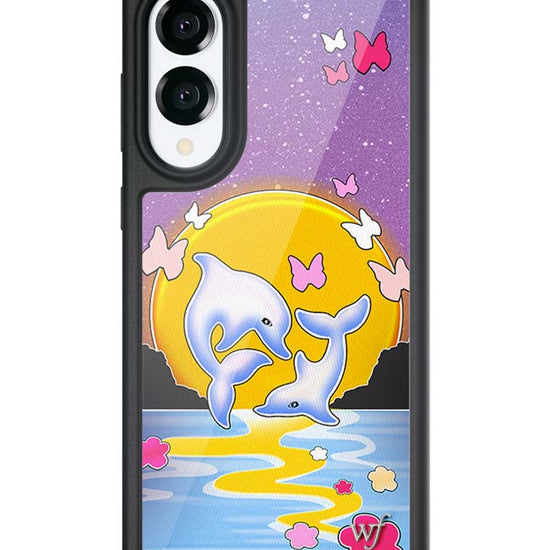 Wildflower Galaxy S25 case Edge Dolphin Sunset Animals Cute