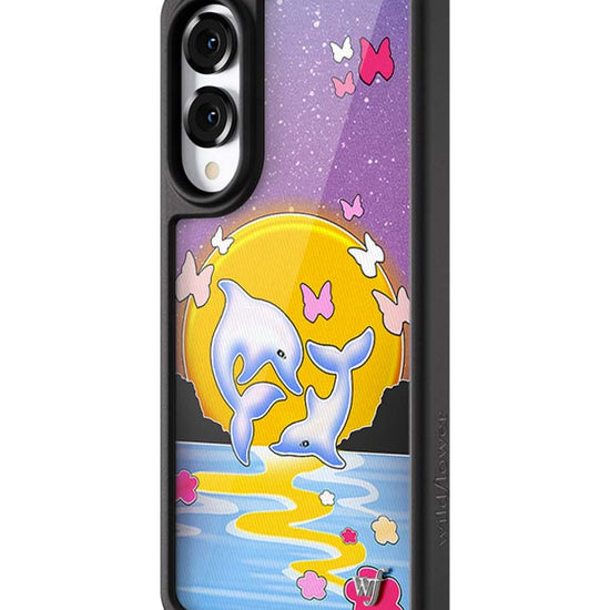 Wildflower Galaxy S25 case Edge Dolphin Sunset Animals Cute