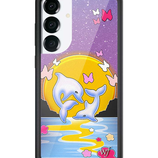 Wildflower Galaxy S25 case Plus Dolphin Sunset Animals Cute