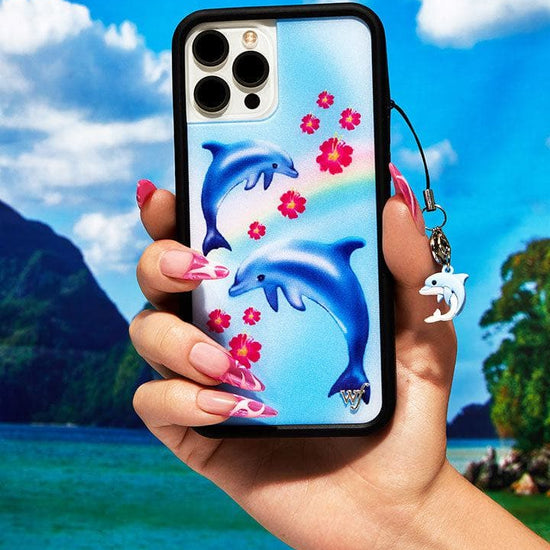 wildflower dolphin love iphone 14plus