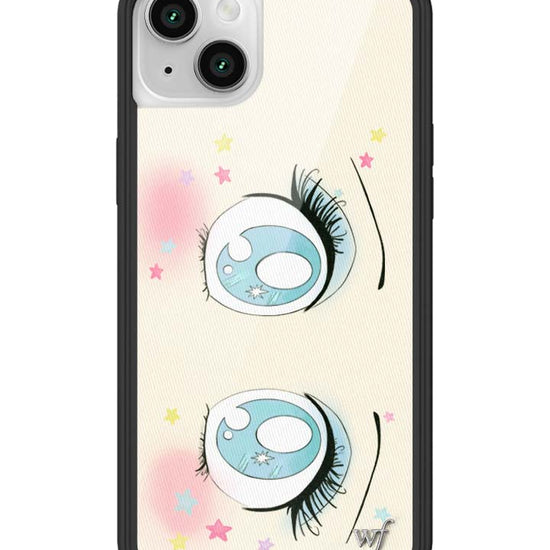 Wildflower iPhone case 13 Sandy Liang Starry Eyes White Blue Cute