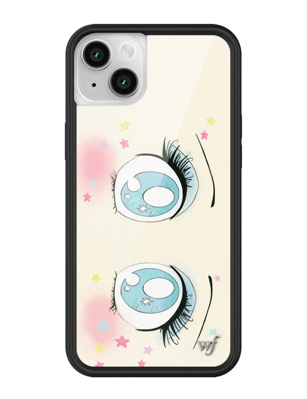 Wildflower iPhone case 13 Sandy Liang Starry Eyes White Blue Cute
