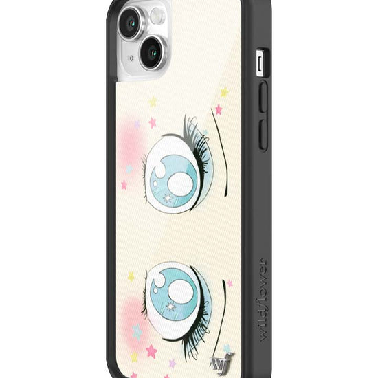 Wildflower iPhone case 13 Sandy Liang Starry Eyes White Blue Cute