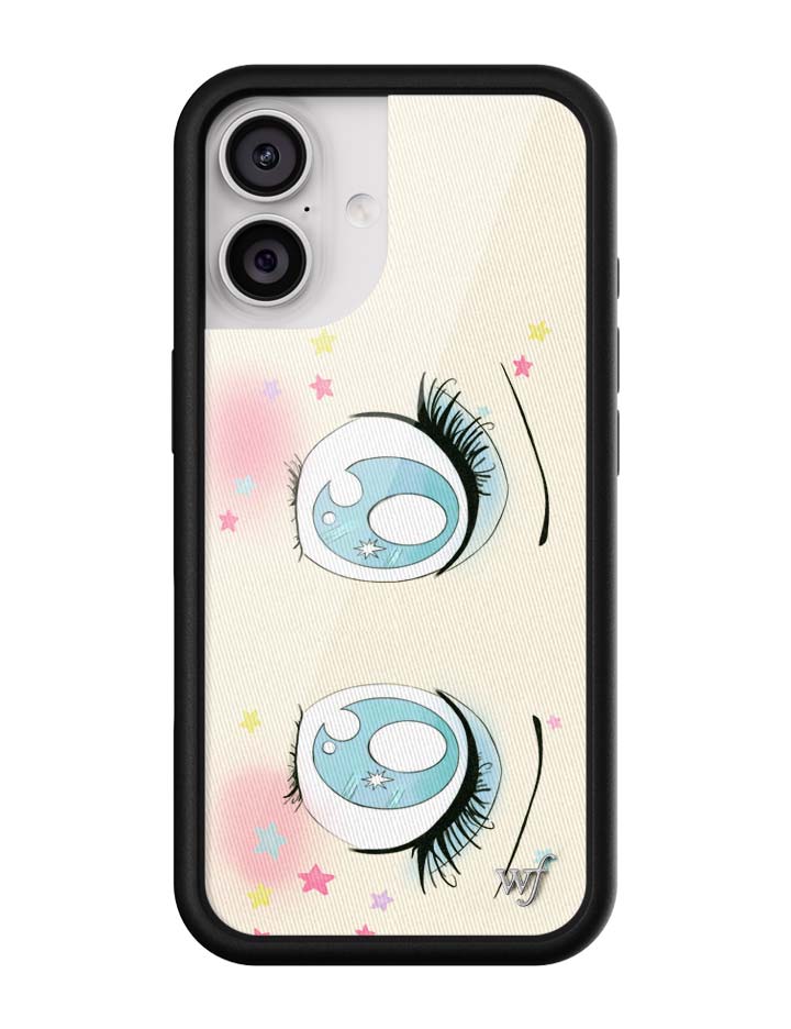 Wildflower iPhone case 17 Sandy Liang Starry Eyes White Blue Cute