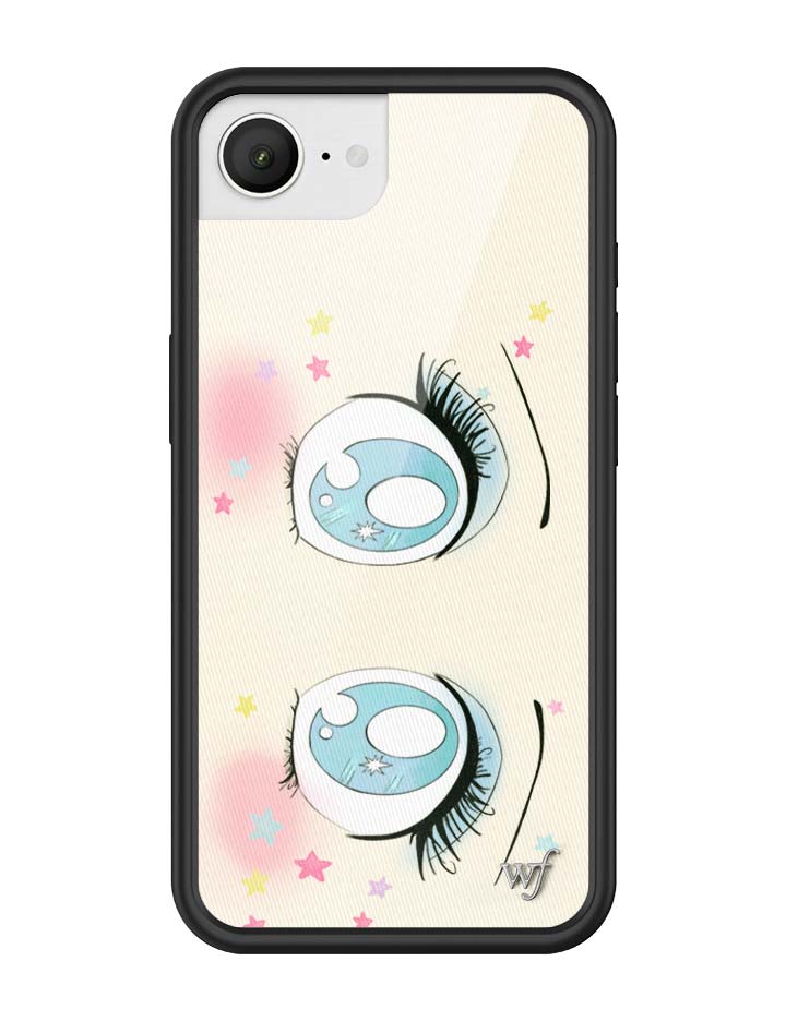 Wildflower iPhone case 17e Sandy Liang Starry Eyes White Blue Cute