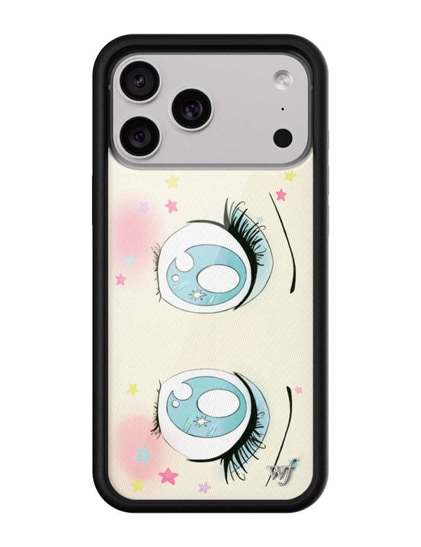 Wildflower iPhone case 18 Pro Max Sandy Liang Starry Eyes White Blue Cute