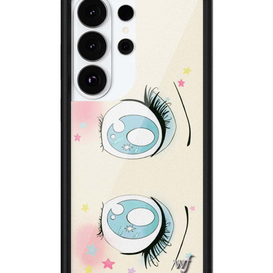 Wildflower Galaxy S26 case Ultra Sandy Liang Starry Eyes White Blue Cute
