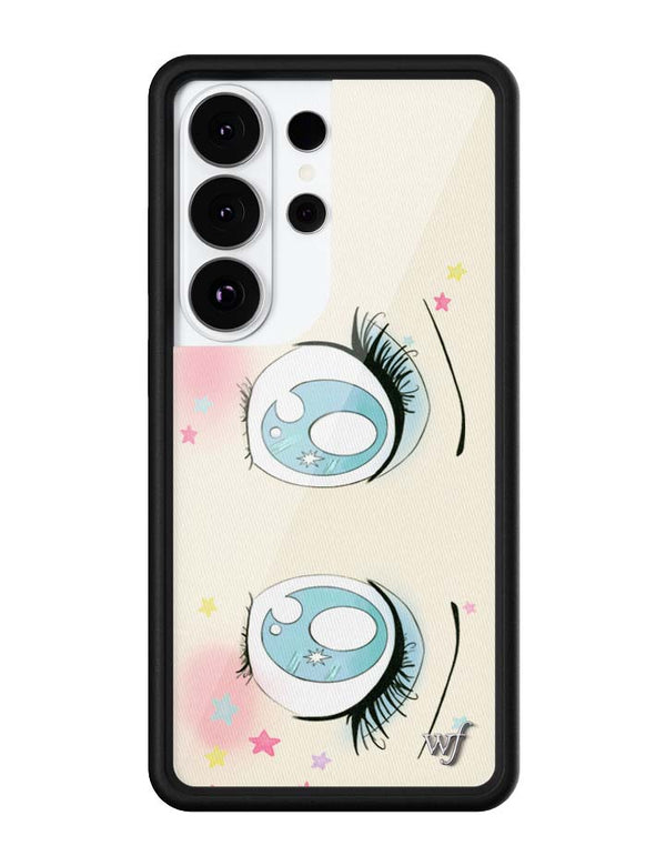 Wildflower Galaxy S26 case Ultra Sandy Liang Starry Eyes White Blue Cute