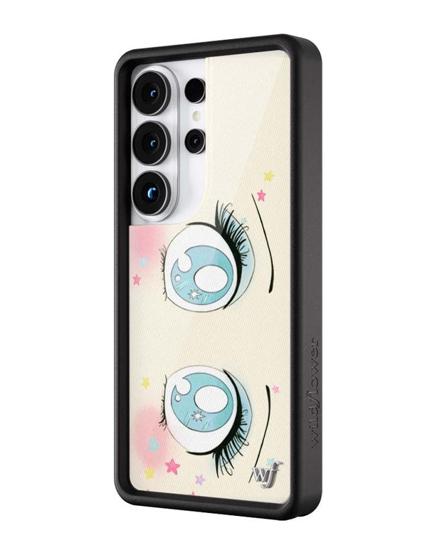 Wildflower Galaxy S26 case Ultra Sandy Liang Starry Eyes White Blue Cute