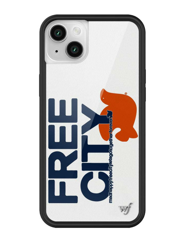Wildflower iPhone case 13 THE MADHAPPY & FREECITY TOGETHERFOREVER WHITE NAVY Collab Cute