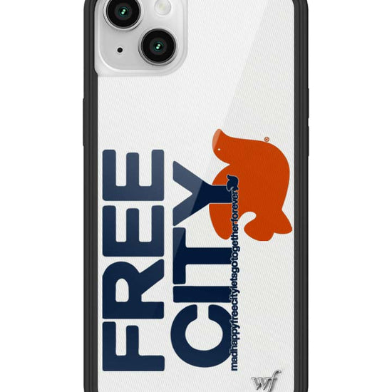 Wildflower iPhone case 14 THE MADHAPPY & FREECITY TOGETHERFOREVER WHITE NAVY Collab Cute