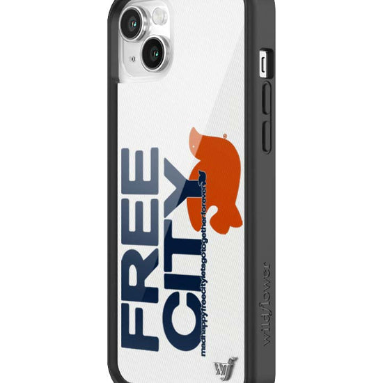 Wildflower iPhone case 14 THE MADHAPPY & FREECITY TOGETHERFOREVER WHITE NAVY Collab Cute