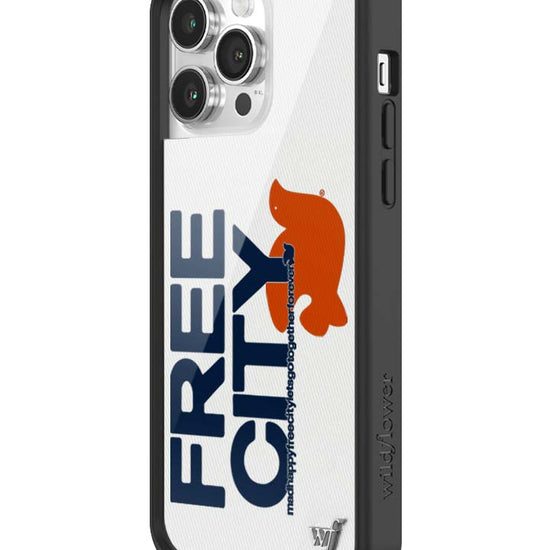 Wildflower iPhone case 14 Pro Max THE MADHAPPY & FREECITY TOGETHERFOREVER WHITE NAVY Collab Cute