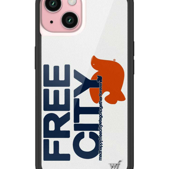 Wildflower iPhone case 15 THE MADHAPPY & FREECITY TOGETHERFOREVER WHITE NAVY Collab Cute