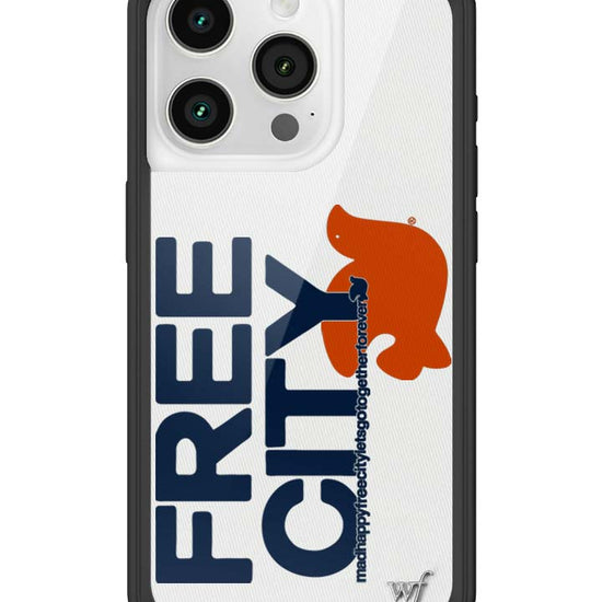 Wildflower iPhone case 15 Pro THE MADHAPPY & FREECITY TOGETHERFOREVER WHITE NAVY Collab Cute