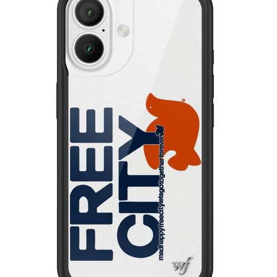 Wildflower iPhone case 16 THE MADHAPPY & FREECITY TOGETHERFOREVER WHITE NAVY Collab Cute