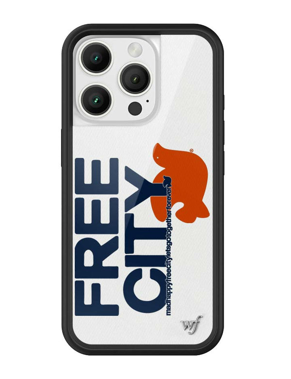 Wildflower iPhone case 16 Pro THE MADHAPPY & FREECITY TOGETHERFOREVER WHITE NAVY Collab Cute