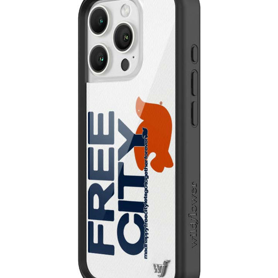 Wildflower iPhone case 16 Pro THE MADHAPPY & FREECITY TOGETHERFOREVER WHITE NAVY Collab Cute