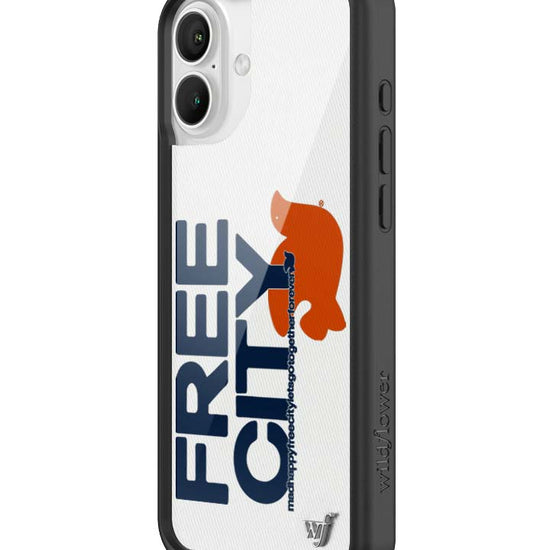 Wildflower iPhone case 16 Plus THE MADHAPPY & FREECITY TOGETHERFOREVER WHITE NAVY Collab Cute