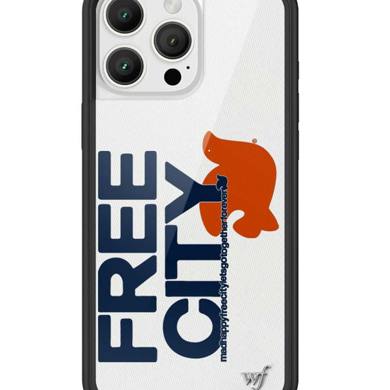 Wildflower iPhone case 16 Pro Max THE MADHAPPY & FREECITY TOGETHERFOREVER WHITE NAVY Collab Cute