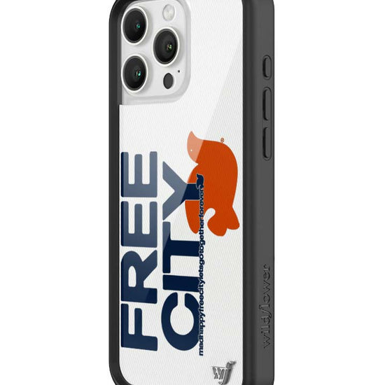 Wildflower iPhone case 16 Pro Max THE MADHAPPY & FREECITY TOGETHERFOREVER WHITE NAVY Collab Cute