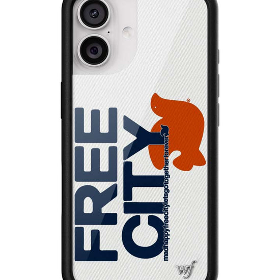 Wildflower iPhone case 17 THE MADHAPPY & FREECITY TOGETHERFOREVER WHITE NAVY Collab Cute