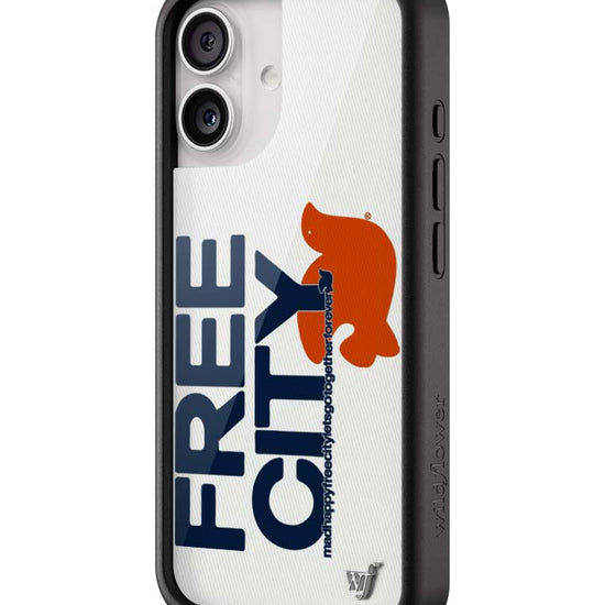 Wildflower iPhone case 17 THE MADHAPPY & FREECITY TOGETHERFOREVER WHITE NAVY Collab Cute