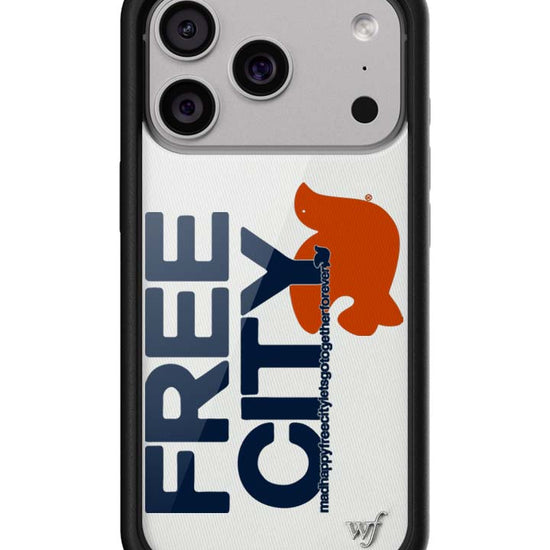 Wildflower iPhone case 17 Pro THE MADHAPPY & FREECITY TOGETHERFOREVER WHITE NAVY Collab Cute