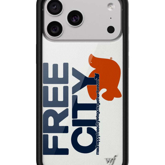 Wildflower iPhone case 17 Pro Max THE MADHAPPY & FREECITY TOGETHERFOREVER WHITE NAVY Collab Cute