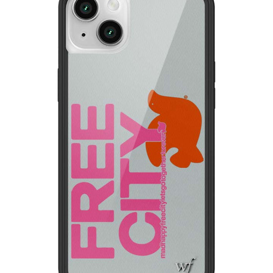 Wildflower iPhone case 13 THE MADHAPPY & FREECITY TOGETHERFOREVER GREY  PINK Collab Cute