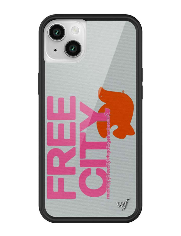 Wildflower iPhone case 13 THE MADHAPPY & FREECITY TOGETHERFOREVER GREY  PINK Collab Cute