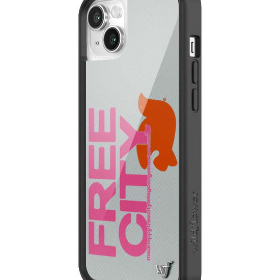 Wildflower iPhone case 14 THE MADHAPPY & FREECITY TOGETHERFOREVER GREY  PINK Collab Cute