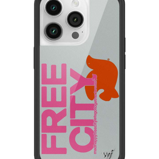 Wildflower iPhone case 14 Pro THE MADHAPPY & FREECITY TOGETHERFOREVER GREY  PINK Collab Cute