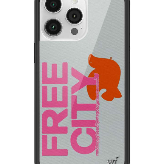 Wildflower iPhone case 14 Pro Max THE MADHAPPY & FREECITY TOGETHERFOREVER GREY  PINK Collab Cute