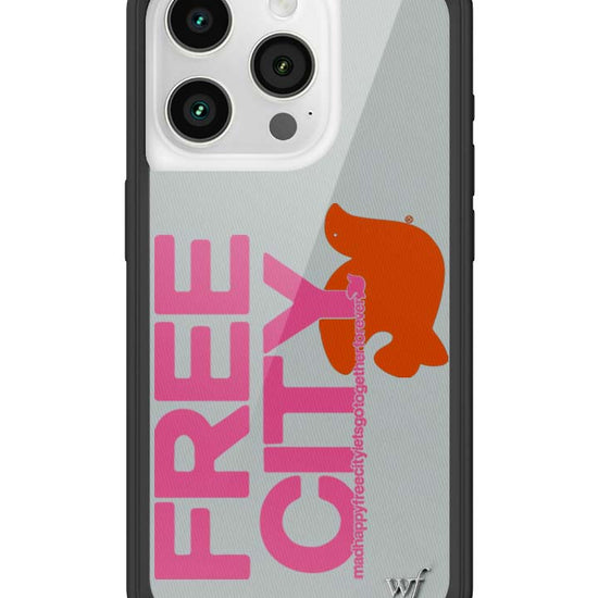 Wildflower iPhone case 15 Pro THE MADHAPPY & FREECITY TOGETHERFOREVER GREY  PINK Collab Cute