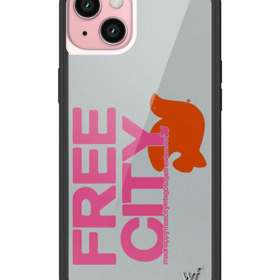 Wildflower iPhone case 15 Plus THE MADHAPPY & FREECITY TOGETHERFOREVER GREY  PINK Collab Cute