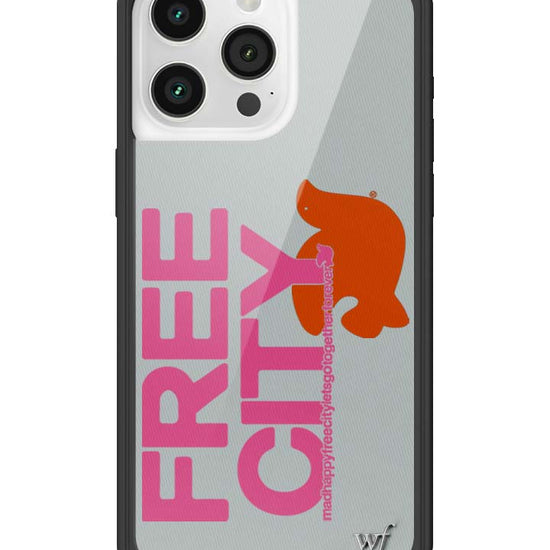 Wildflower iPhone case 15 Pro Max THE MADHAPPY & FREECITY TOGETHERFOREVER GREY  PINK Collab Cute