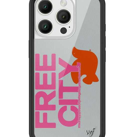 Wildflower iPhone case 16 Pro THE MADHAPPY & FREECITY TOGETHERFOREVER GREY  PINK Collab Cute