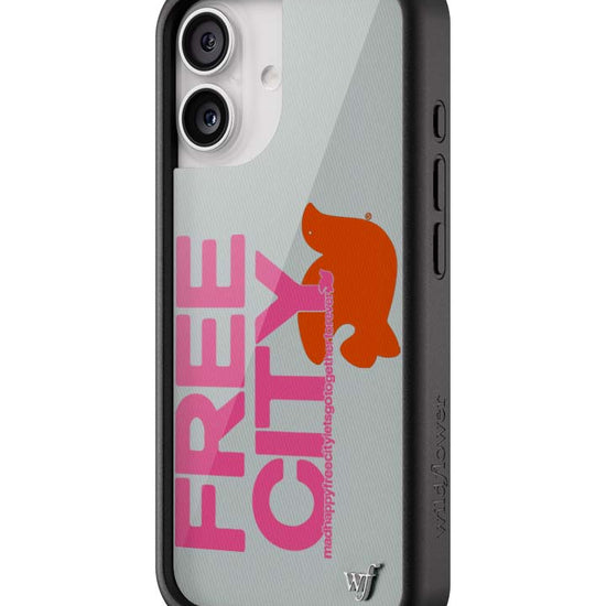 Wildflower iPhone case 17 THE MADHAPPY & FREECITY TOGETHERFOREVER GREY  PINK Collab Cute